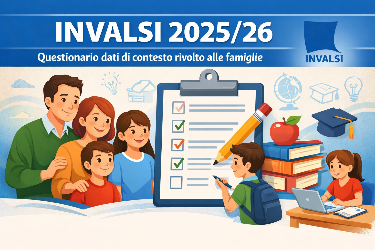 Prove INVALSI 2025/26 – Questionario dati di contesto rivolto alle famiglie